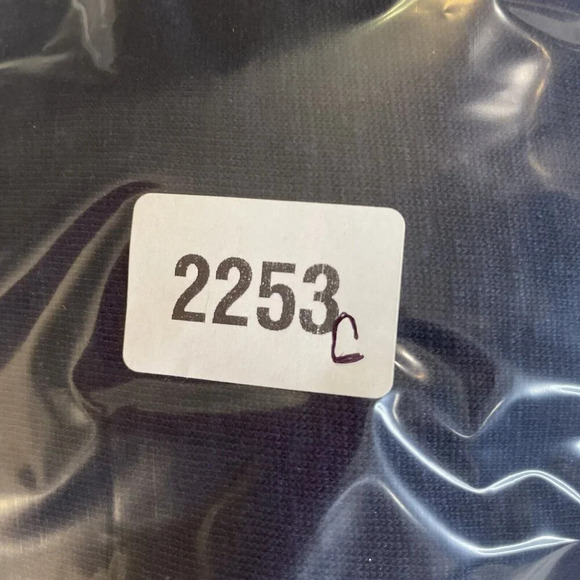 Chicos 3 US XL Linen Button Down Tee Navy Blue Tonal Trim 3/4 Sleeve READ Boho - Picture 8 of 8